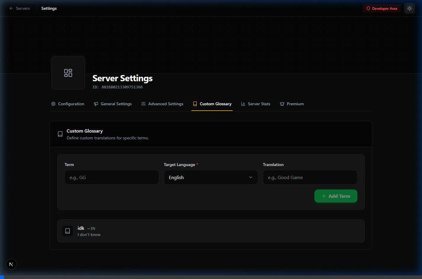 Usage Analytics and Premium Stats